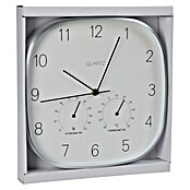 Reloj de pared con termómetro (Diámetro: 28 cm, Plata) | BAUHAUS