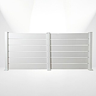 Dioco Valla Smartwall doble (179 x 100 cm, Blanco, Aluminio)