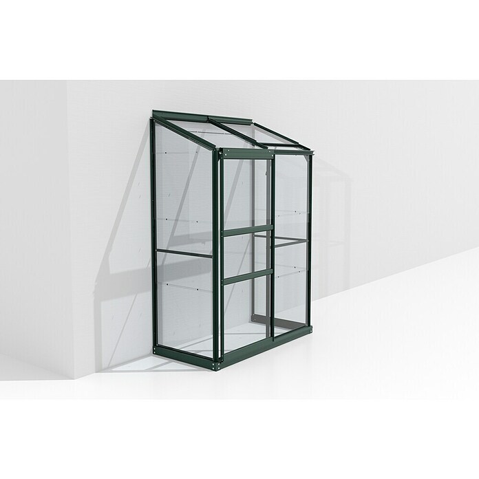 Vitavia Gewächshaus (0,69 x 1,31 x 1,82 m, Glasstärke: 3 mm, Smaragd)
