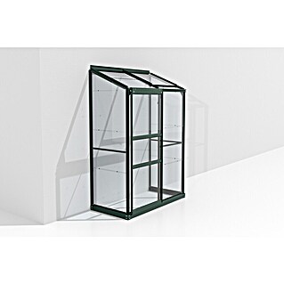 Vitavia Gewächshaus Styx 900 (Außenmaß inkl. Dachüberstand (B x T): 130,6 x 69 cm, 3 mm, Smaragd)