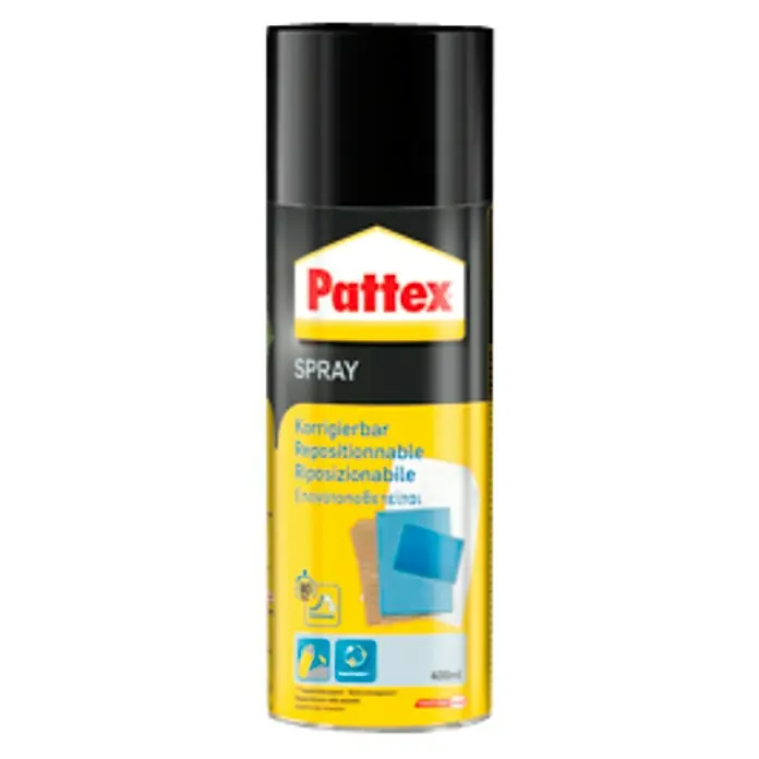 Pattex Sprühkleber Power Spray -  - Pattex Sprühkleber: Vielseitiger, repositionierbarer Kleber für Bastelarbeiten, Heimwerkerprojekte und mehr. Einfache Anwendung für dauerhafte Verbindungen.