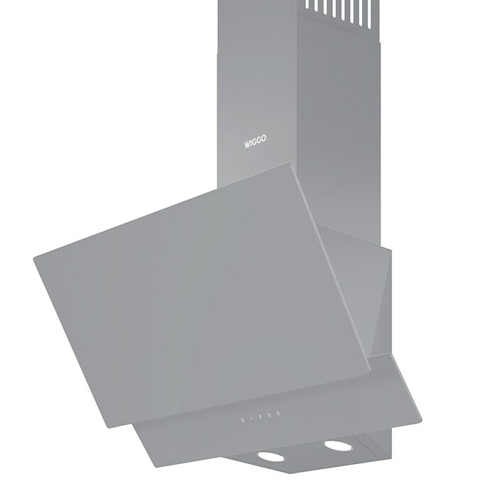 Wiggo Schouwafzuigkap schuin WE-D632G(G) (Breedte: 60 cm, Max. afzuigcapaciteit luchtafvoer: 300 m³/u, Grijs) | BAUHAUS