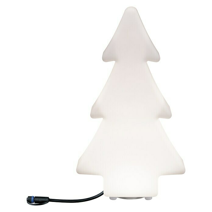 Paulmann Plug & Shine LED-Dekoleuchte Tree2,8 W, Weiß, L x B x H: 14 cm x 28 mm x 49 cm Front View