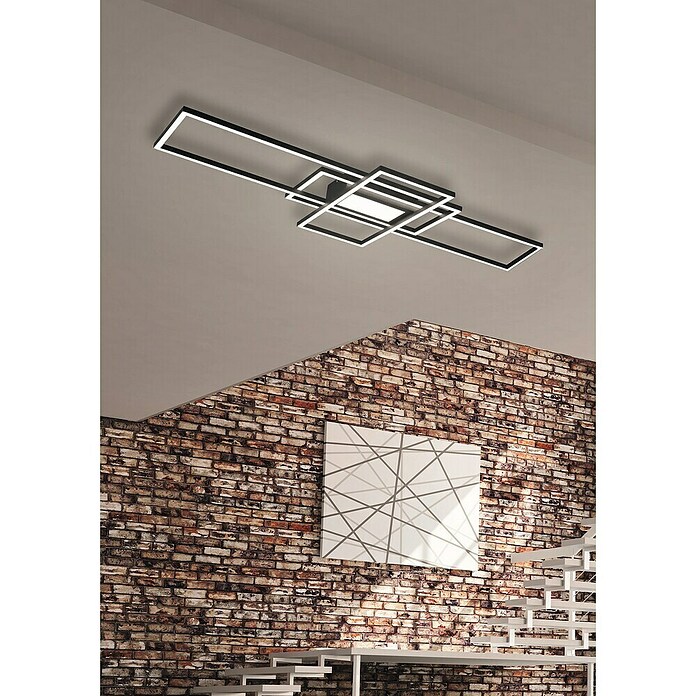Trio Lighting Plafón LED Irvine (60 W, L x An x Al: 6,5 x 105 x 42 cm, Blanco) | BAUHAUS