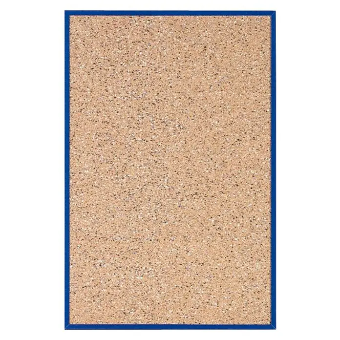 Corcho para notas Cork Inside - 60 x 1,6 cm, Materiales naturales, Azul, Largo: 90 cm - Un tablón de corcho con marco azul. Ideal para notas y recordatorios en la oficina o en casa.