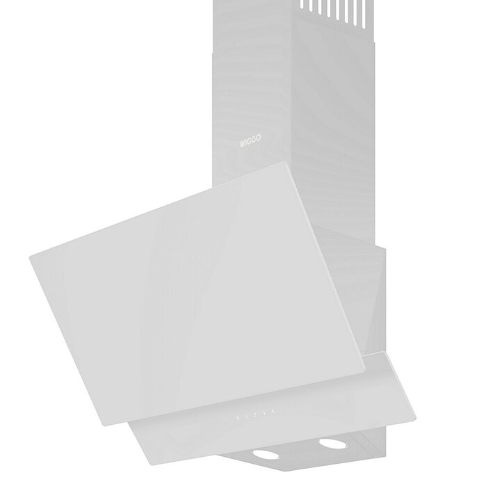 Wiggo Schouwafzuigkap schuin WE-D632G(W) (Breedte: 60 cm, Max. afzuigcapaciteit luchtafvoer: 300 m³/u, Wit) | BAUHAUS