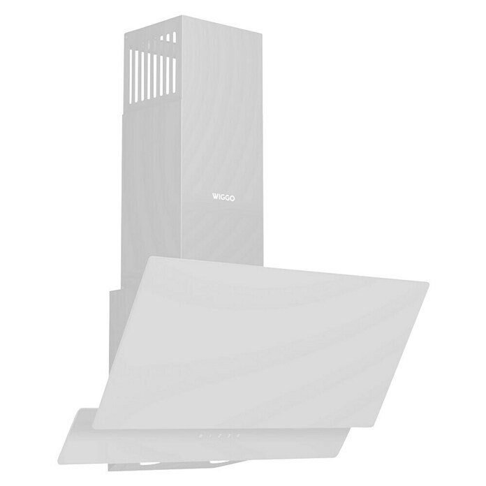 Wiggo Schouwafzuigkap schuin WE-D632G(W) (Breedte: 60 cm, Max. afzuigcapaciteit luchtafvoer: 300 m³/u, Wit) | BAUHAUS