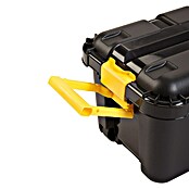 Aufbewahrungsbox (L x B x H: 79 x 39 x 35 cm, Kunststoff, Schwarz)