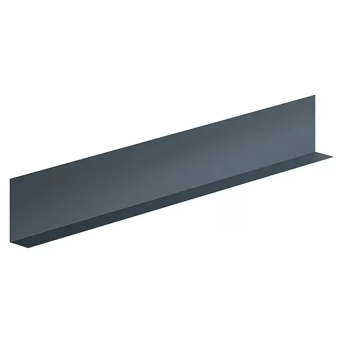 Sarei Winkelprofil PP 11 - L x B x H: 1.250 x 30 x 70 mm, Aluminium, Anthrazit - Dunkelgraues Metall-L-Profil, gerade und glatt. Ideal für Bau oder Verkleidung.