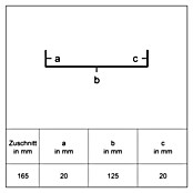 Sarei U-Profil PP23 (1 250 x 125 x 20 mm, Anthrazit, Aluminium) | BAUHAUS
