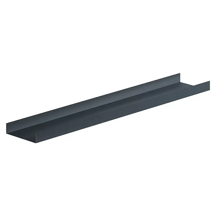 Sarei U-Profil PP21 - 1.250 x 85 x 20 mm, Anthrazit, Aluminium - Dunkelgraues Metall-U-Profil.