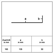 Sarei Winkelprofil PP 13 (L x B x H: 1 250 x 30 x 135 mm, Aluminium, Anthrazit) | BAUHAUS