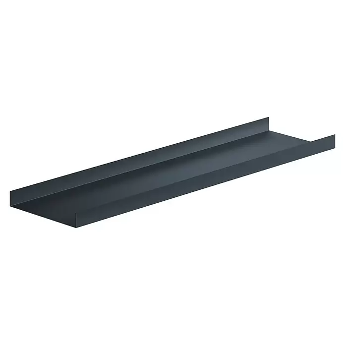 Sarei U-Profil PP23 - 1.250 x 125 x 20 mm, Anthrazit, Aluminium - Dunkelgraues U-Profil aus Metall für Bauzwecke.