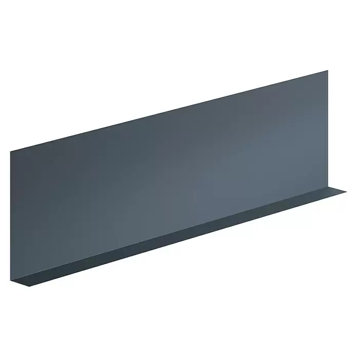 Sarei Winkelprofil PP 13 - L x B x H: 1.250 x 30 x 135 mm, Aluminium, Anthrazit - Dunkelgraues L-förmiges Metallprofil.