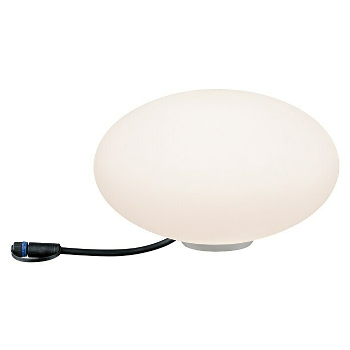 Paulmann Plug & Shine LED-Dekoleuchte Stone2,8 W, Weiß, L x B x H: 28 x 28 x 16,6 cm Front View