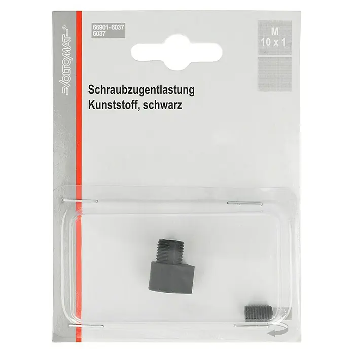 Voltomat Schraubzugentlastung M10x1 - Schwarz, 1 Stk. - Schraubzugentlastung aus Kunststoff, schwarz, Größe M 10 x 1, ideal für Kabelmanagement und sichere Verbindungen in verschiedenen Anwendungen.