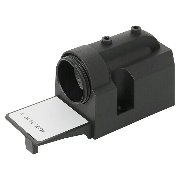 Voltomat Möbeleinbaufassung 1-fach (E14, Schwarz, Max. Anschlussleistung: 25 W)