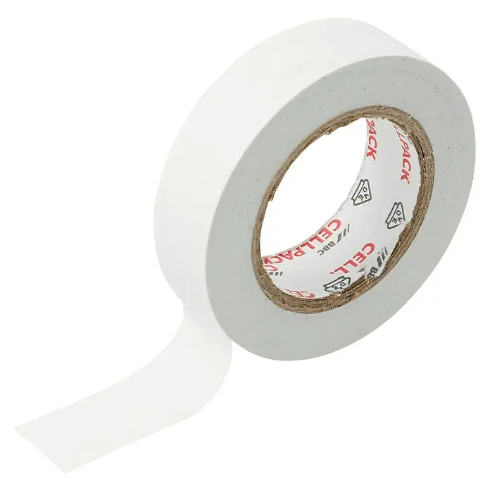 Anschluss-Set Lampen - Kabellänge: 3 m - Eine Rolle CELLPACK-Klebeband, ideal zum Verpacken und für Büroarbeiten. Das weiße Band ist vielseitig und benutzerfreundlich.