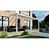 Terrassenüberdachung Special Edition (L x T: 500 x 300 cm, Verbundsicherheitsglas VSG, Verkehrsweiß, Klar)