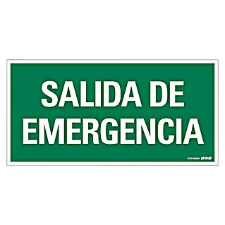 Pickup Señal de precaución (Motivo: Salida de emergencia, L x An: 30 x 15 cm)