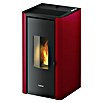FreePoint Pelletofen Indigo (2 - 7 kW, Raumheizvermögen: 57,6 - 156 m³, Bordeaux)