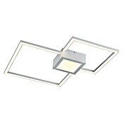 Tween Light Plafón LED Oronto (24 W, Plateado/Blanco, L x An x Al: 35 x 35 x 5 cm, Cuadrada)