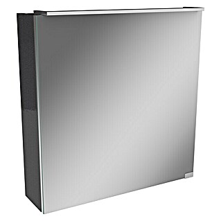 Camargue Stella LED-Spiegelschrank (B x H: 60 x 68,4 cm, Mit Beleuchtung, Anschlag: Rechts, Spanplatte, Grafit)