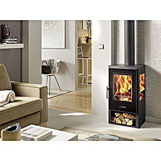 Panadero Kaminska peč Condor (8 kW, Zmogljivost ogrevanja prostora: 230 m³, Material obloge: Jeklo, Črne barve)