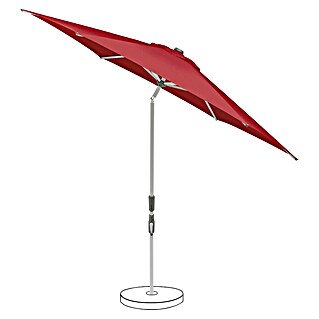 Suncomfort Parasol redondo Slide (Aurora red, Diámetro de cobertura: 300 cm)