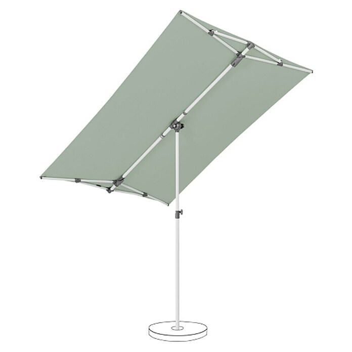 Suncomfort Balkonschirm Flex Roof (Frost-Grün, L x B: 210 x 150 cm) | BAUHAUS