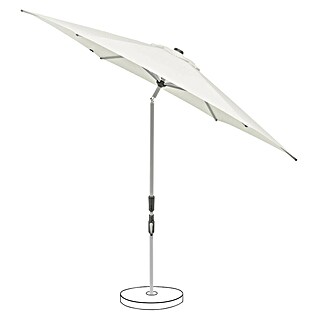 Suncomfort Parasol redondo Slide (Sand white, Diámetro de cobertura: 250 cm)