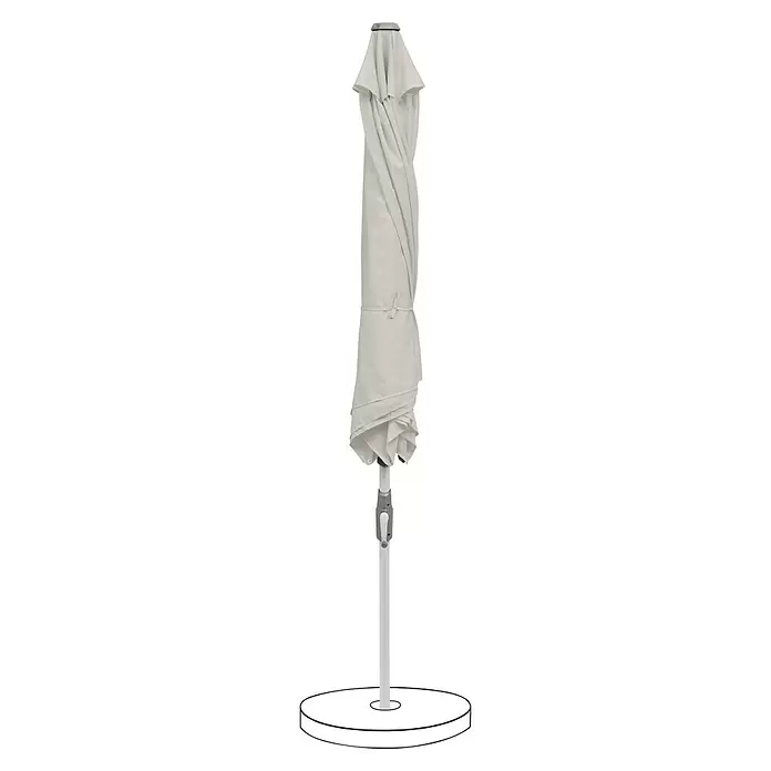 Suncomfort Marktschirm rund SlideHellgrau, Durchmesser Bespannung: 250 cm