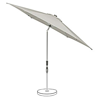 Suncomfort Parasol redondo Slide (Light grey, Diámetro de cobertura: 250 cm)