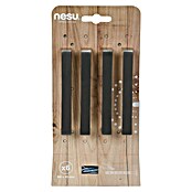 Nesu Tirador para muebles Plein (Distancia entre orificios: 96 mm, Niquel, 4 ud.) | BAUHAUS