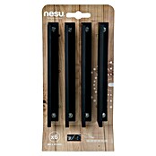Nesu Tirador para muebles Zeno (Distancia entre orificios: 128 mm, Negro, 4 ud.) | BAUHAUS