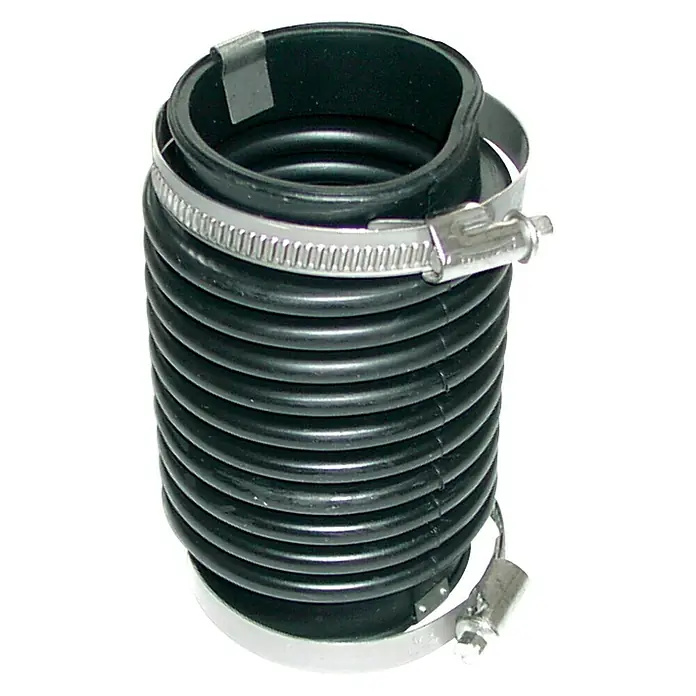 CEF Gummibalg - Ø x H: 64 x 140 mm, Passend für: MerCruiser Motoren 500512 K - Schwarzer Faltenbalg aus Gummi mit zwei Schlauchschellen zur sicheren Befestigung. Ideal für Anwendungen, die Flexibilität erfordern.