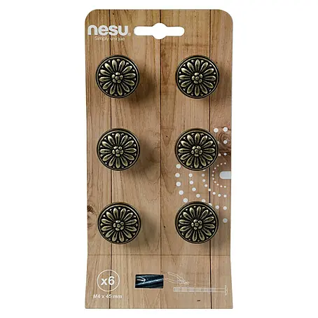 Nesu  Pomo para muebles Pétalo