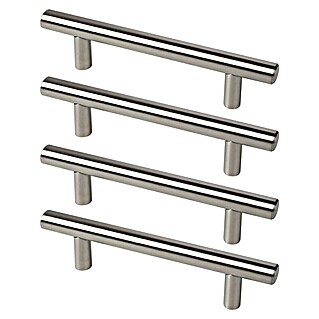 Nesu Tirador para muebles 650 (Distancia entre orificios: 96 mm, Inoxidable, 4 ud.)