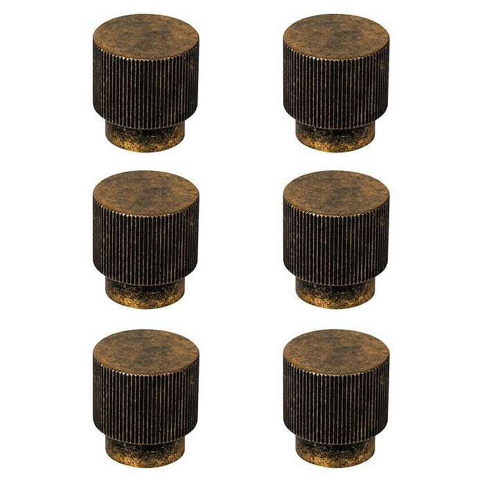 Nesu Pomo para muebles Rad (Diámetro: 128 mm, Bronce, 6 ud.) | BAUHAUS