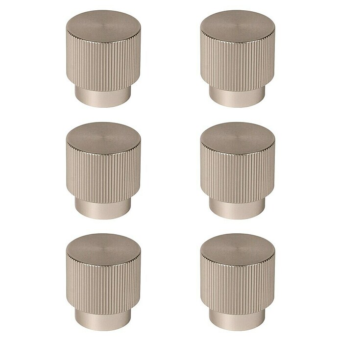 Nesu Pomo para muebles Rad (Diámetro: 128 mm, Inoxidable, 6 ud.) | BAUHAUS