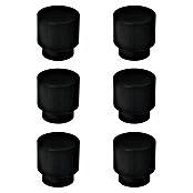 Nesu Pomo para muebles Rad (Diámetro: 128 mm, Negro, 6 ud.) | BAUHAUS