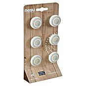 Nesu Pomo para muebles (Diámetro: 34 mm, Blanco/Bronce, 6 ud.) | BAUHAUS