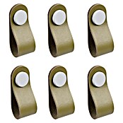 Nesu Pomo para muebles Piel (Verde, 6 ud.) | BAUHAUS