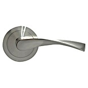 Micel Conjunto de picaporte 707 (Aluminio, Curvado, Níquel) | BAUHAUS