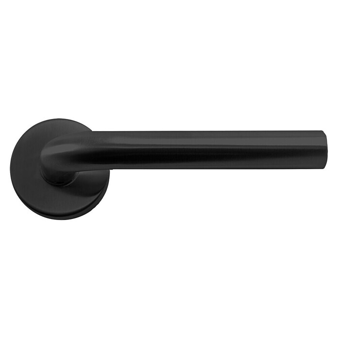 Micel Conjunto de picaporte 575 (Acero inoxidable, Recto, Negro) | BAUHAUS