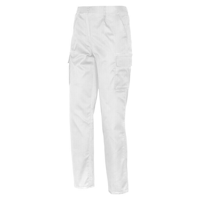 Industrial Starter Pantalones de trabajo Euromix (Blanco, 65% poliéster y 35% algodón)