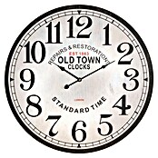 Reloj de pared redondo chapa (Multicolor, Diámetro: 60 cm)