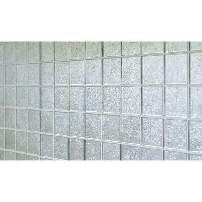 Mozaïektegel (30 x 30 cm, Zilver, Glanzend)