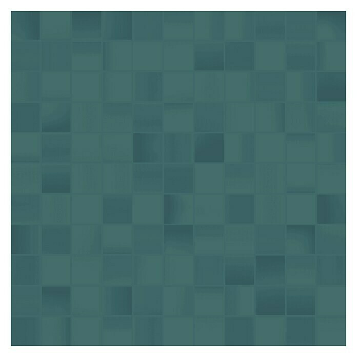 Mosaikfliese (33 x 33 cm, Grün, Glänzend)
