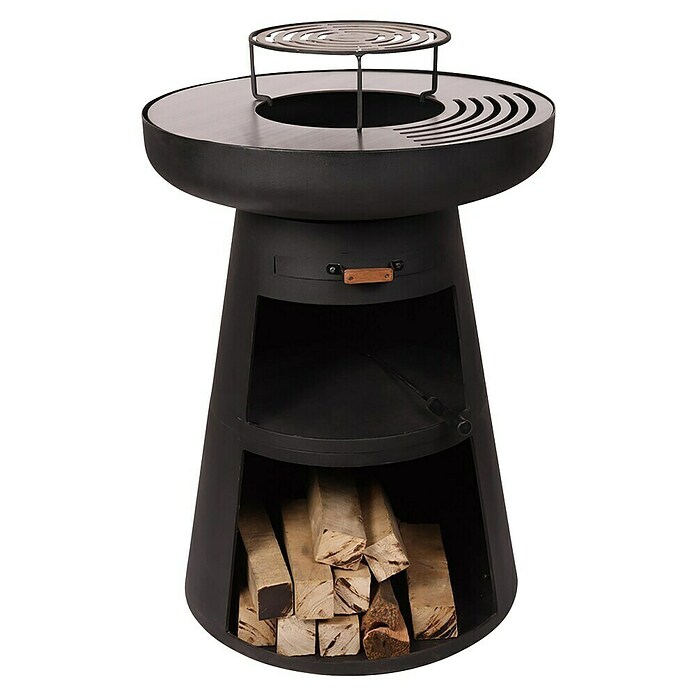 Purline Barbacoa de carbón EFP55RB (Diámetro de la superficie de la parrilla: 60 cm, Negro) | BAUHAUS